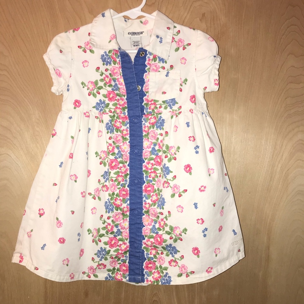 Osh Kosh Floral Dress Size 18 months